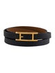 Hermès Epsom Behapi Triple Tour Leather Bracelet