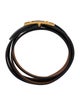 Hermès Epsom Behapi Triple Tour Leather Bracelet