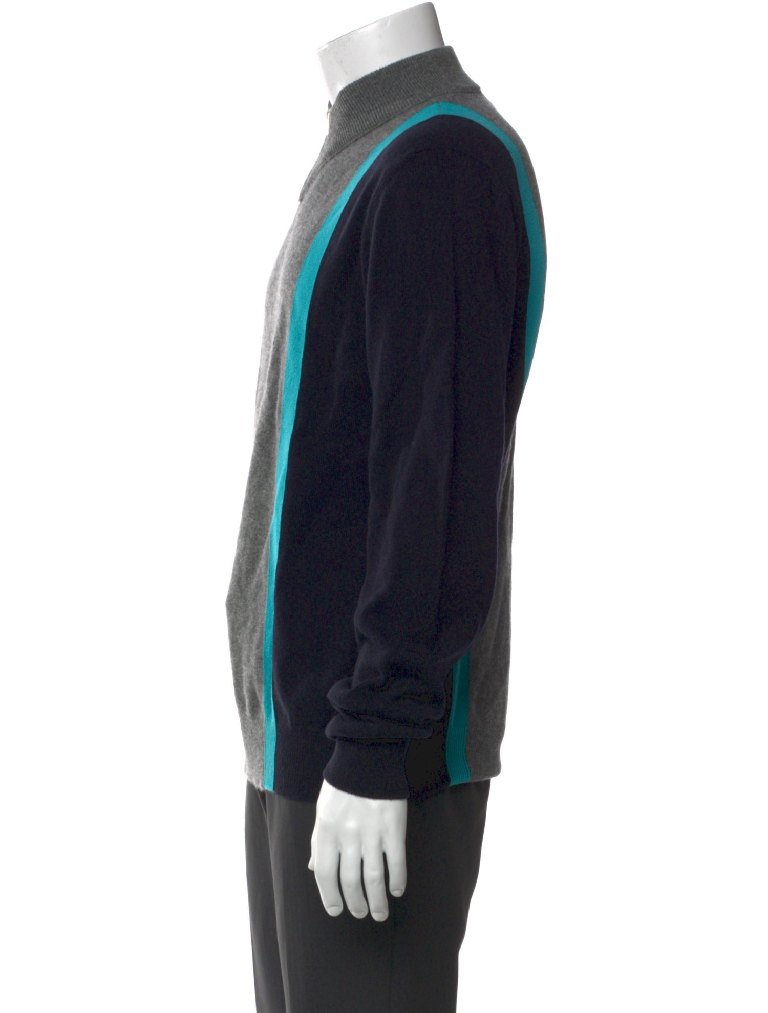 Hermès Cashmere Colorblock Pattern Cardigan w/ Tags