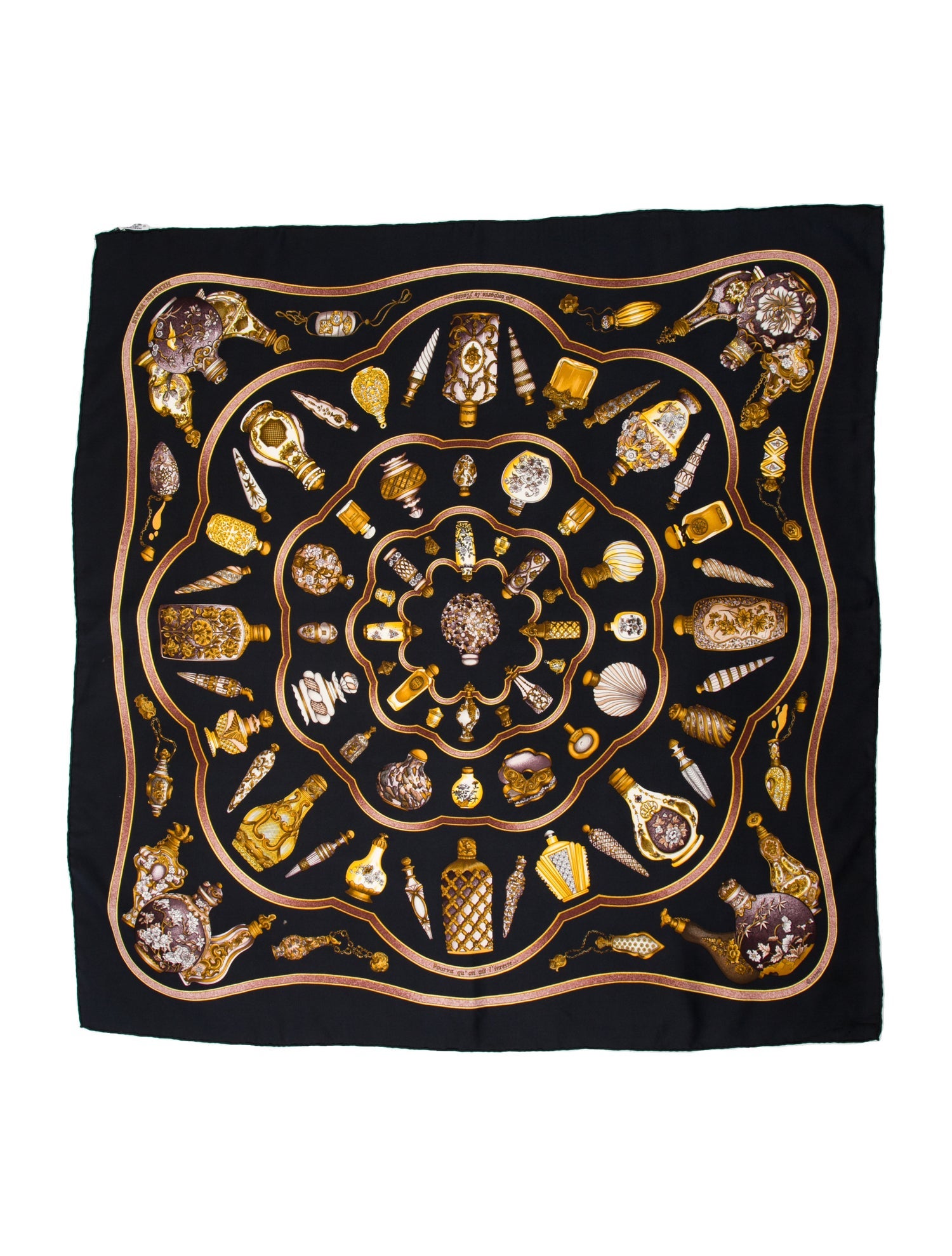 Hermès Qu'importe Le Flacon Silk Scarf