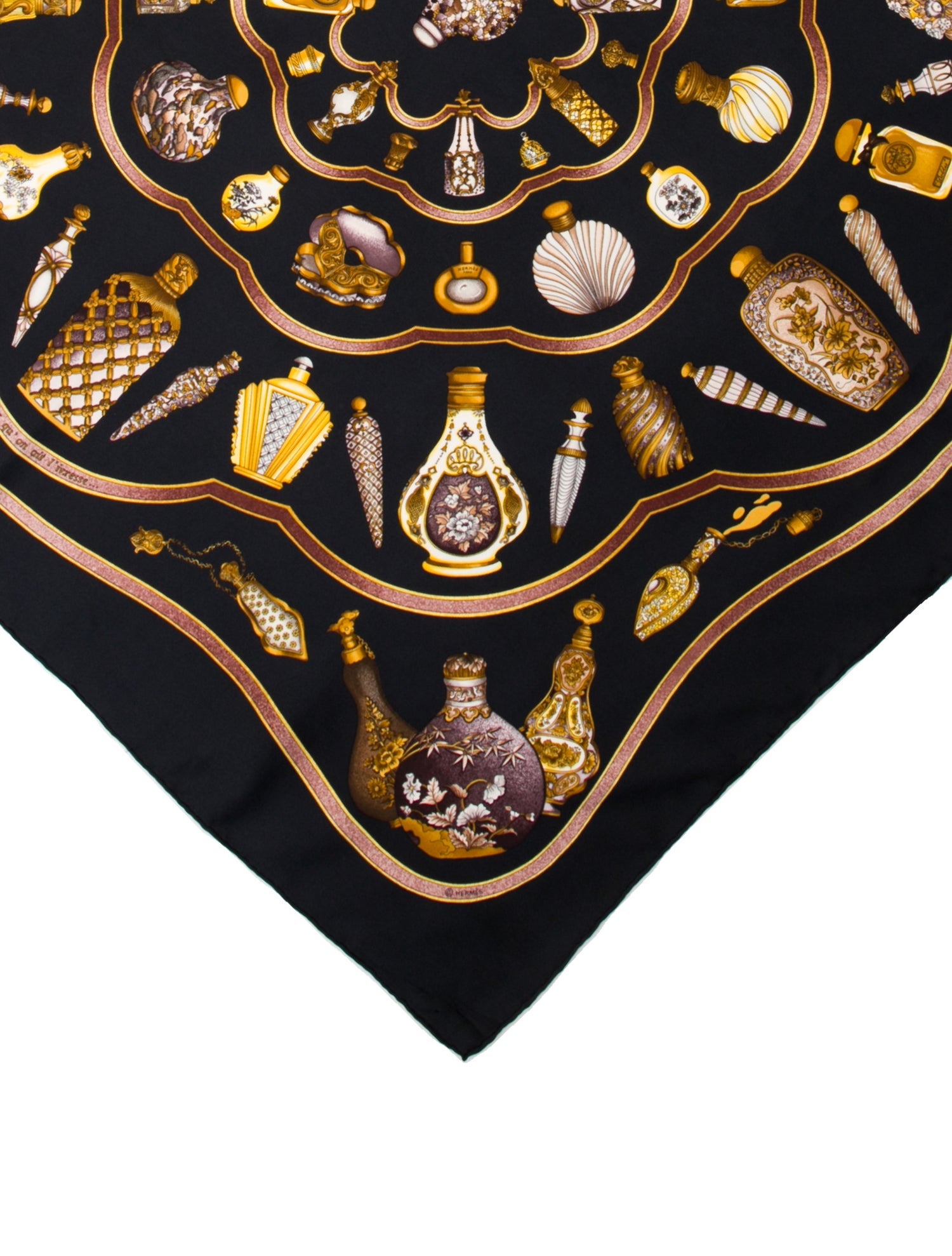 Hermès Qu'importe Le Flacon Silk Scarf