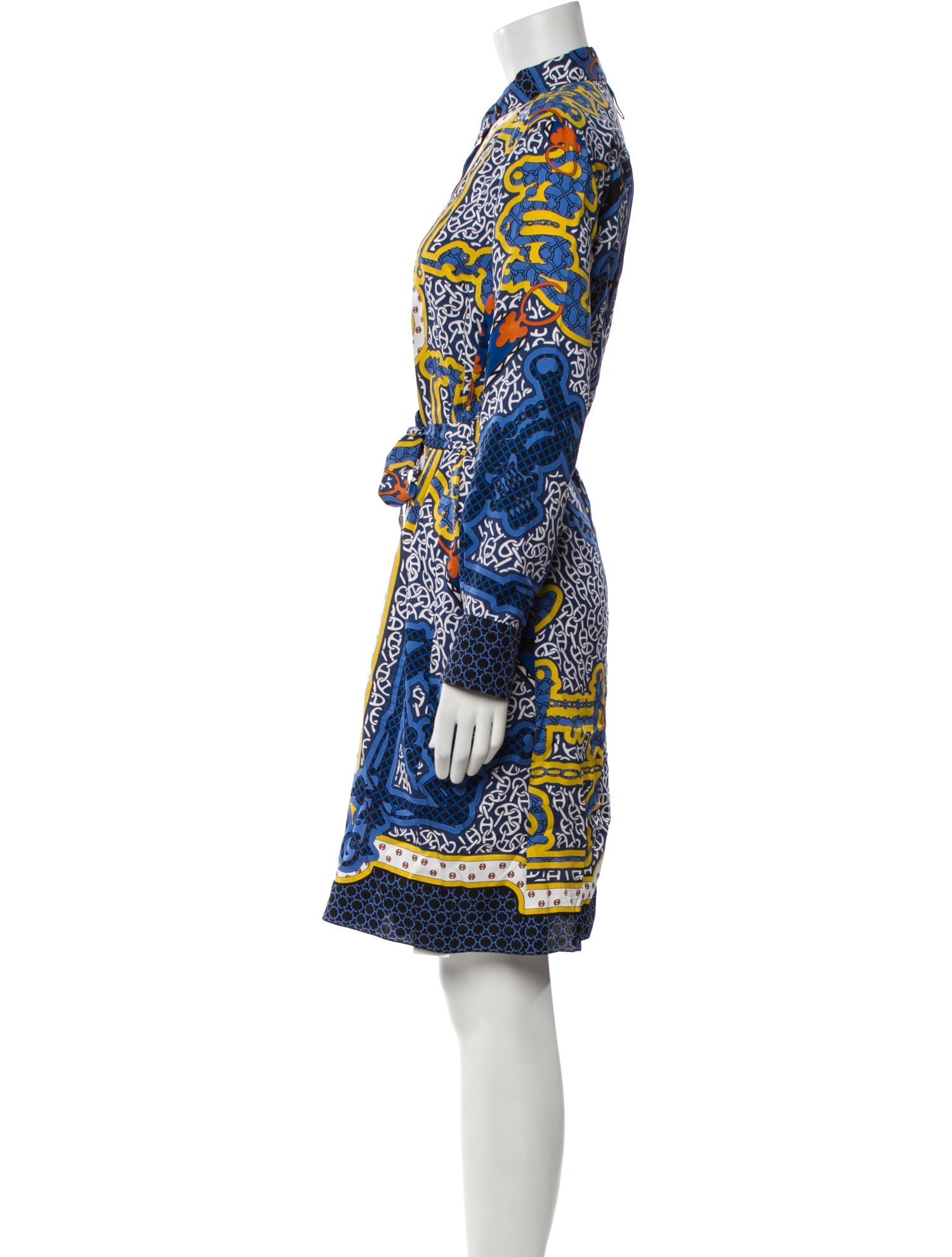 Hermès Silk Knee-Length Dress