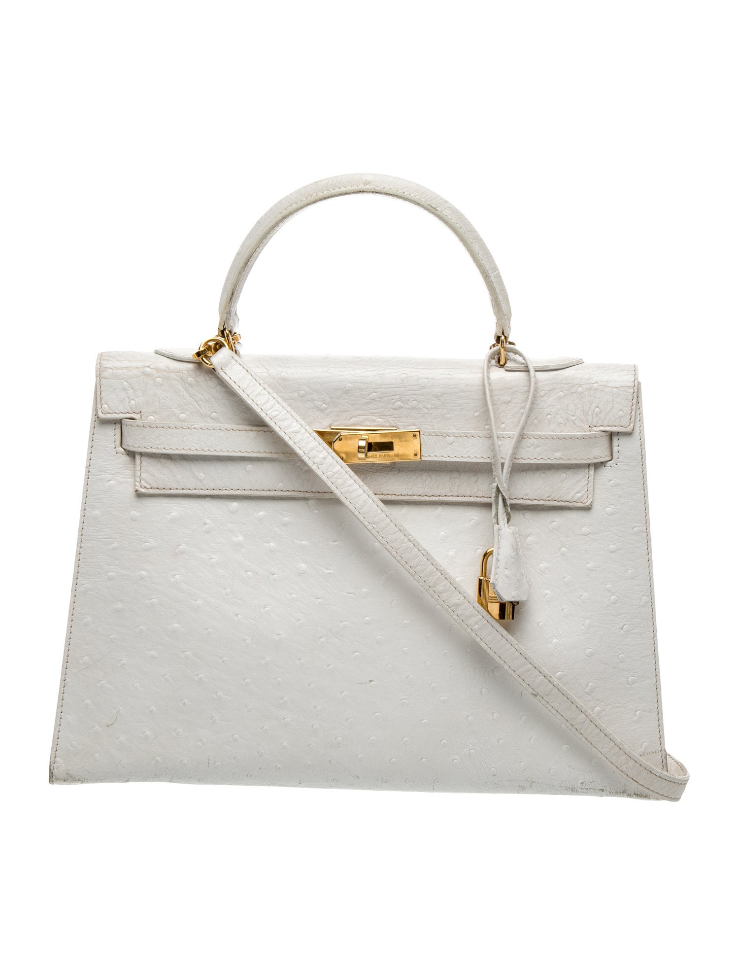 Hermès Vintage Ostrich Kelly Retourne 32