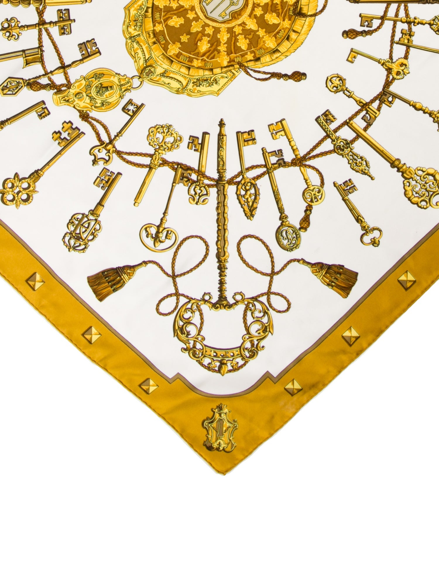 Hermès Les Clés Silk Scarf