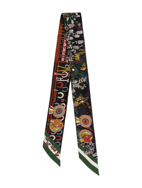 Hermès Pony Pit Stop Silk Twilly Scarf