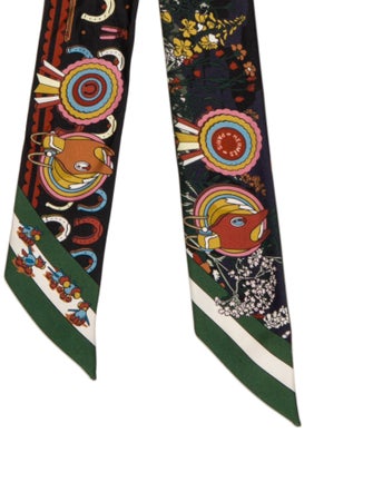Hermès Pony Pit Stop Silk Twilly Scarf