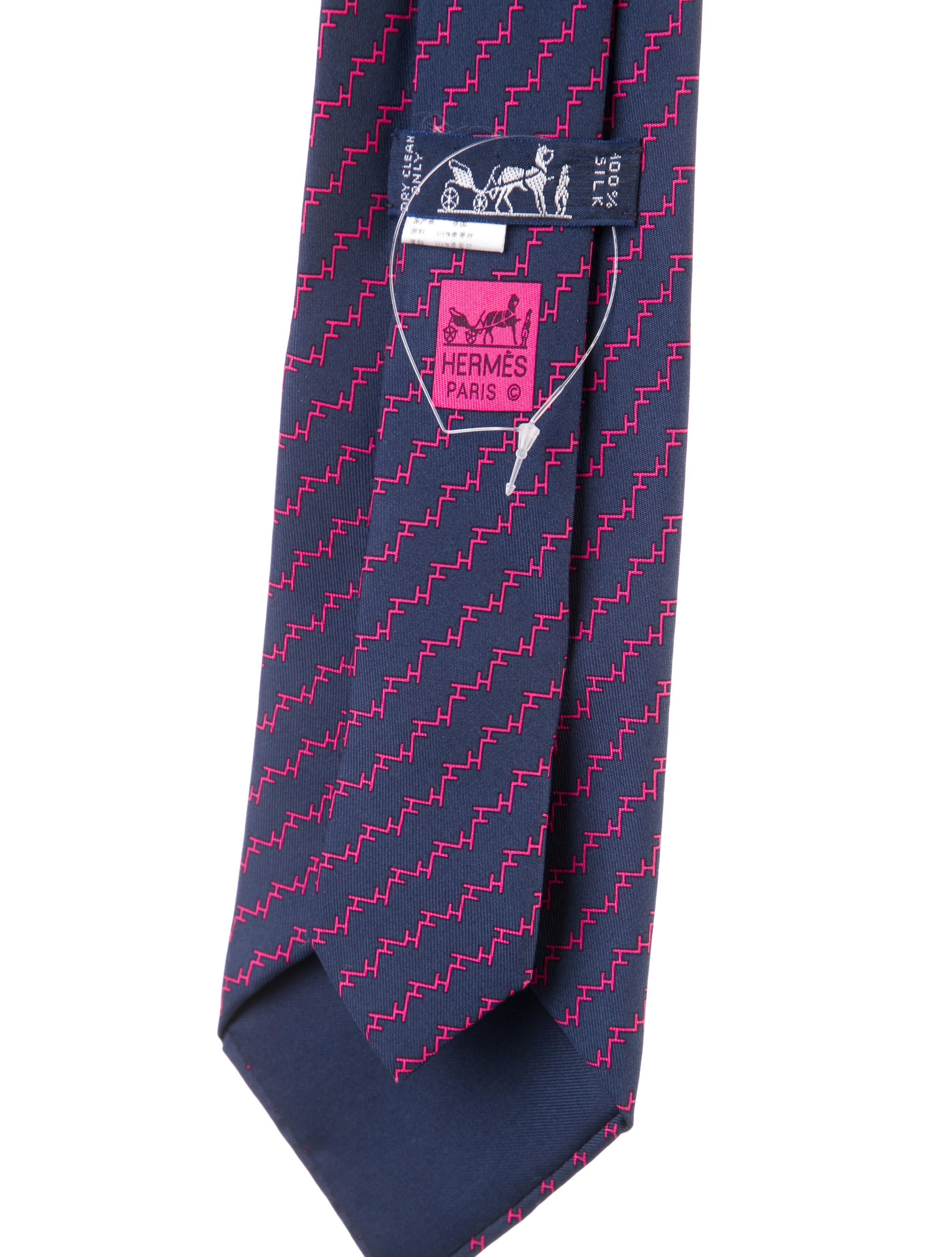 Hermès Silk Pattern Tie
