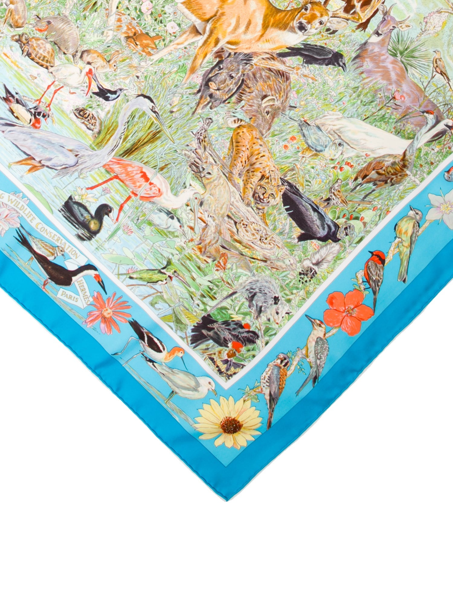 Hermès Caesar Kleberg Wildlife Conservation Silk Scarf