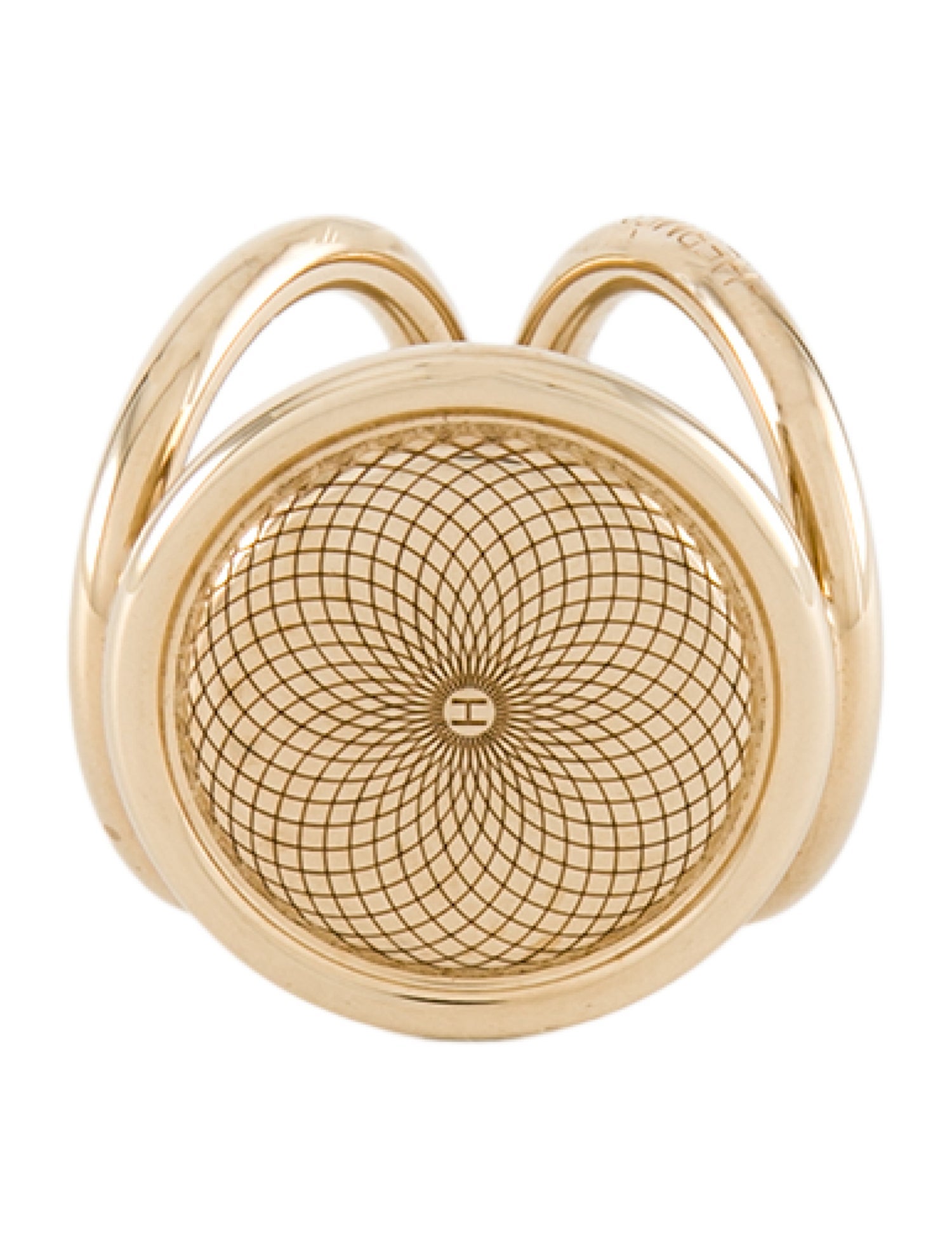 Hermès Rosace Gravee Scarf Ring Metal Scarf