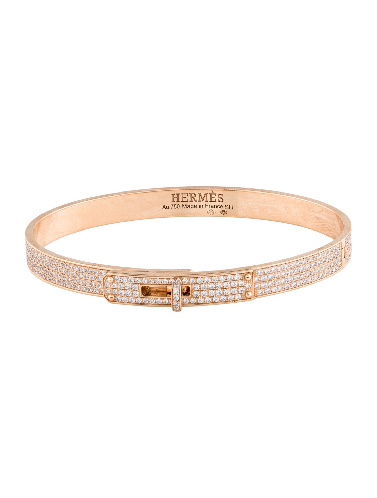 Hermès Diamond Kelly Bracelet, Small Model