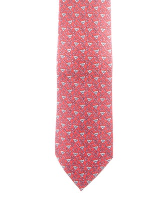 Hermès Hermès Koala Bear Pattern Necktie