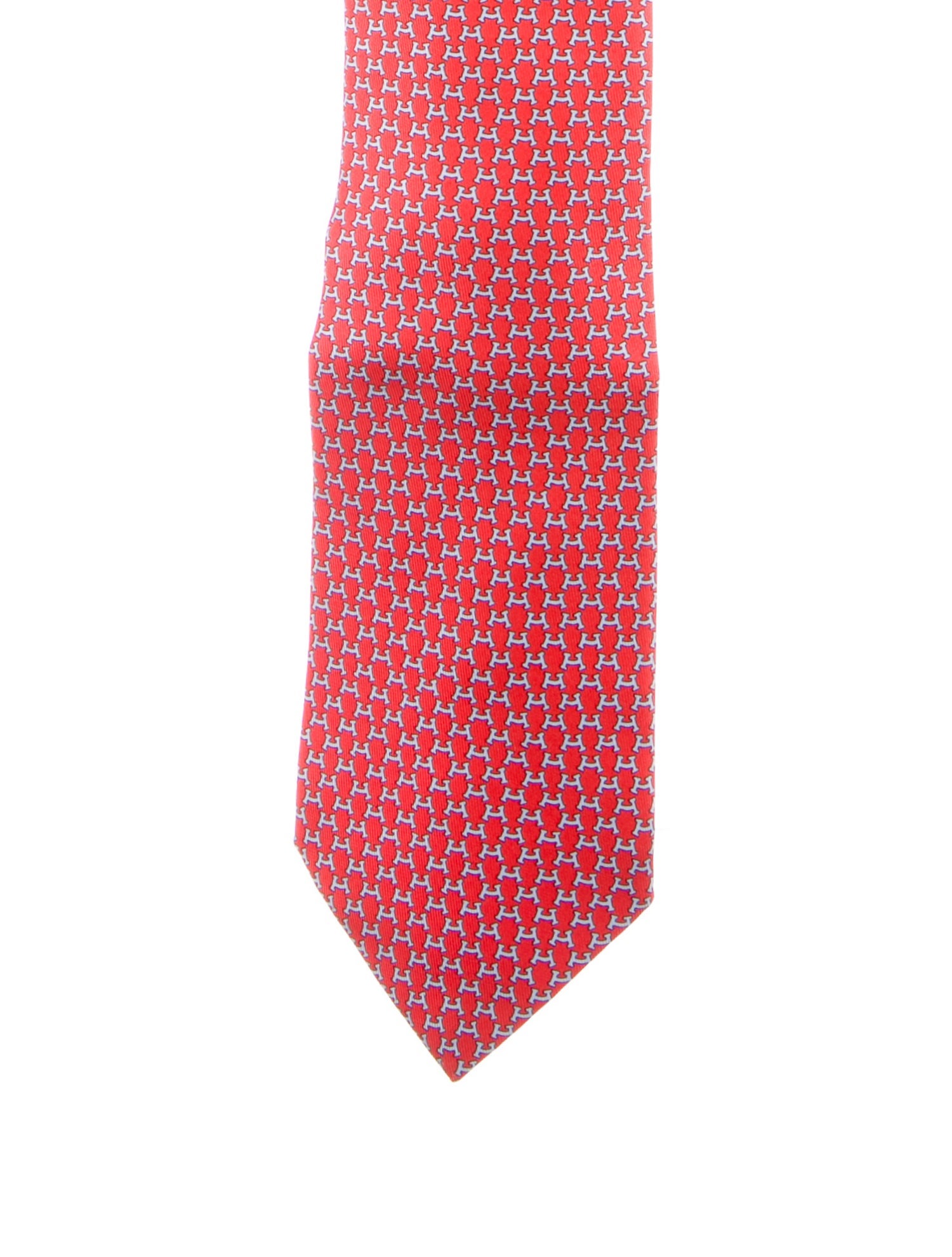 Hermès Hermès ' H ' Pattern Necktie