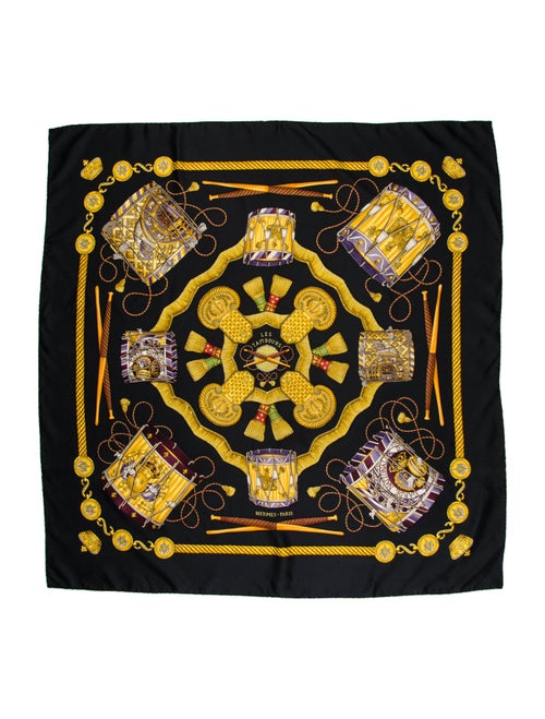 Hermès Les Tambours Silk Scarf