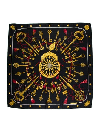 Hermès Les Clés Silk Scarf