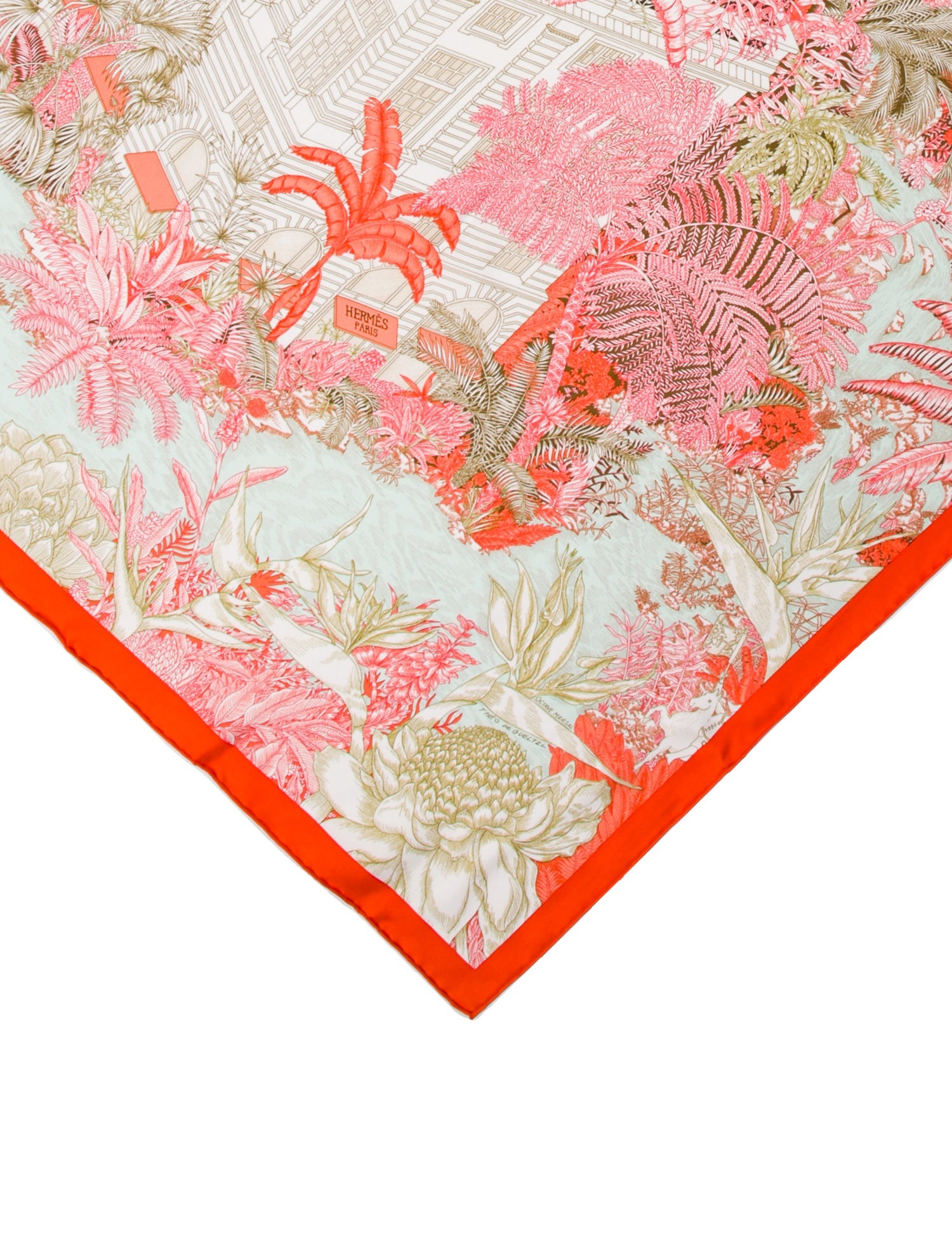 Hermès FAVBOVRG TROPICAL Silk Scarf