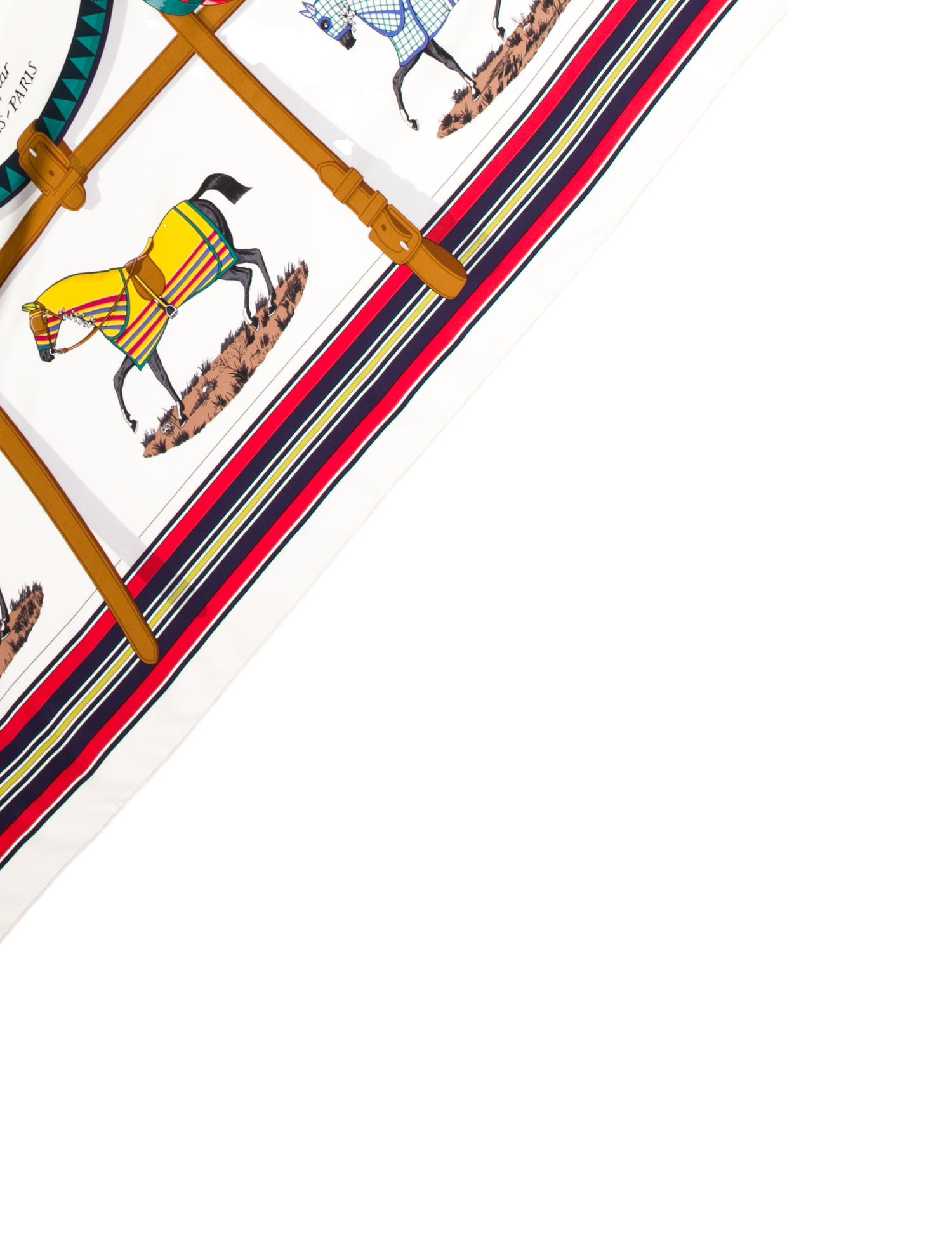 Hermès Couvertures et Tenues de Jour Silk Triangle Scarf