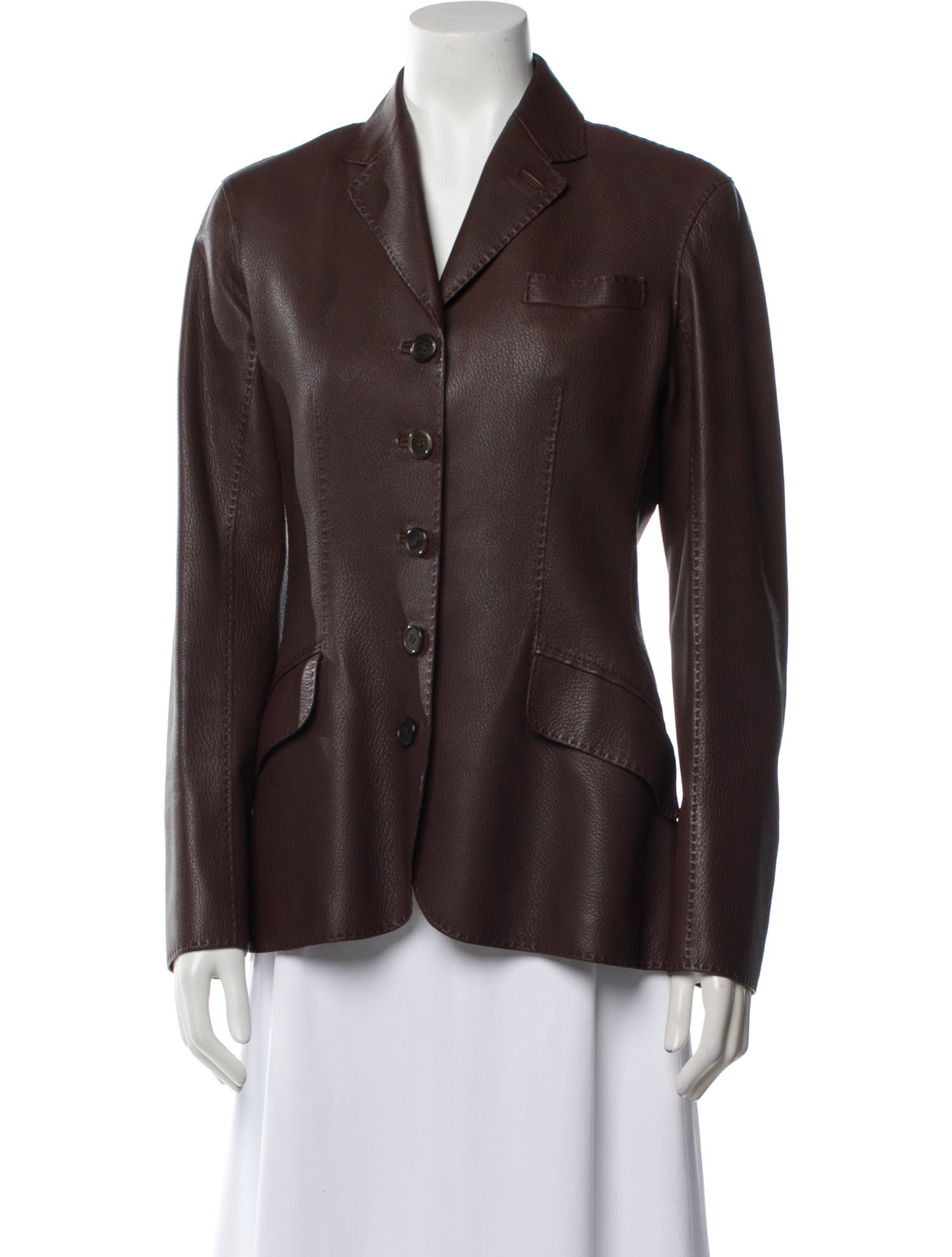 Hermès Leather Blazer