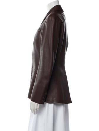 Hermès Leather Blazer