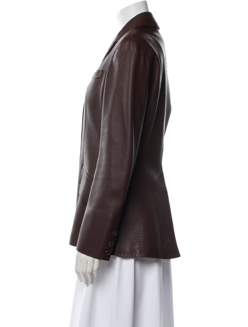 Hermès Leather Blazer