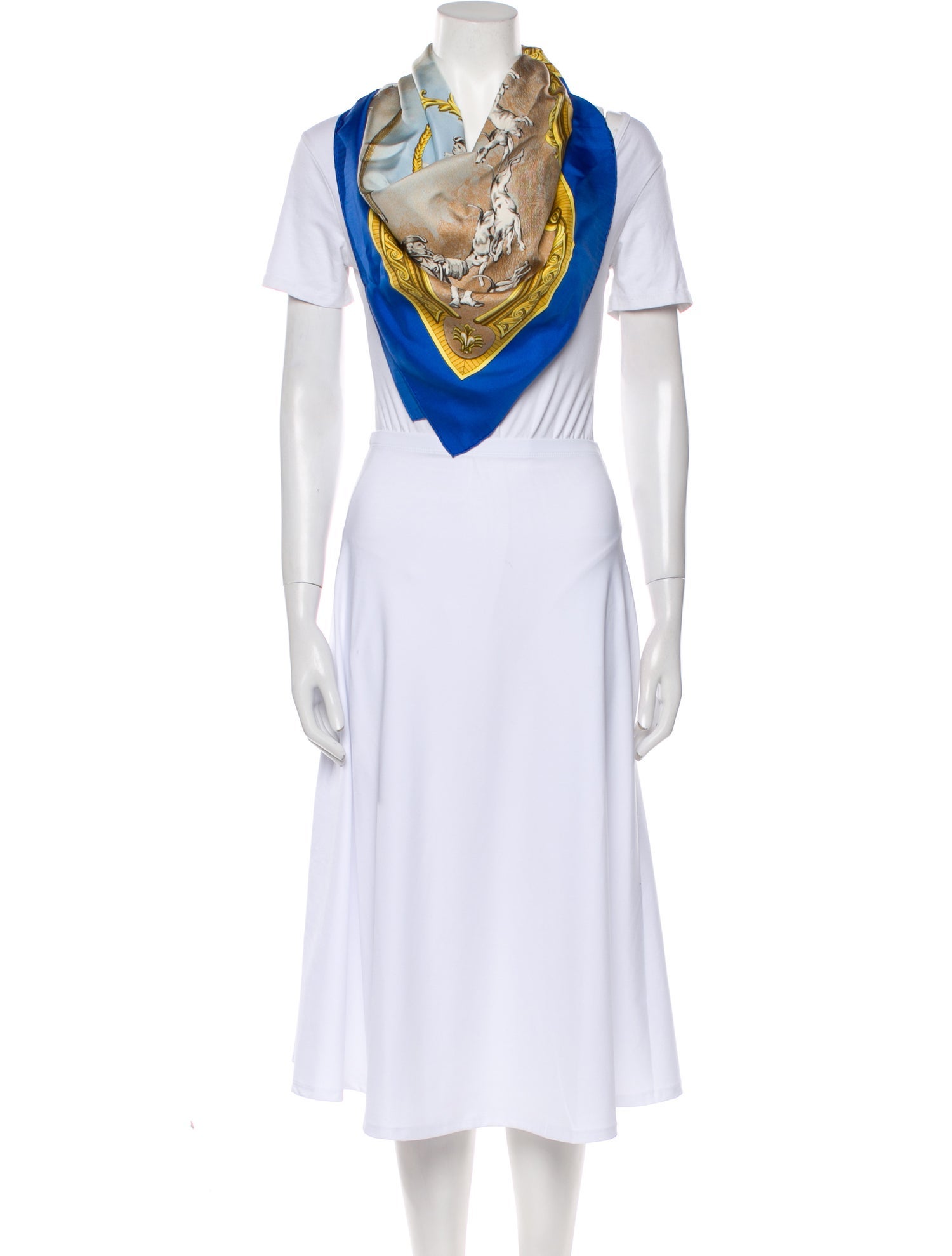 Hermès Chien et Valets Silk Scarf