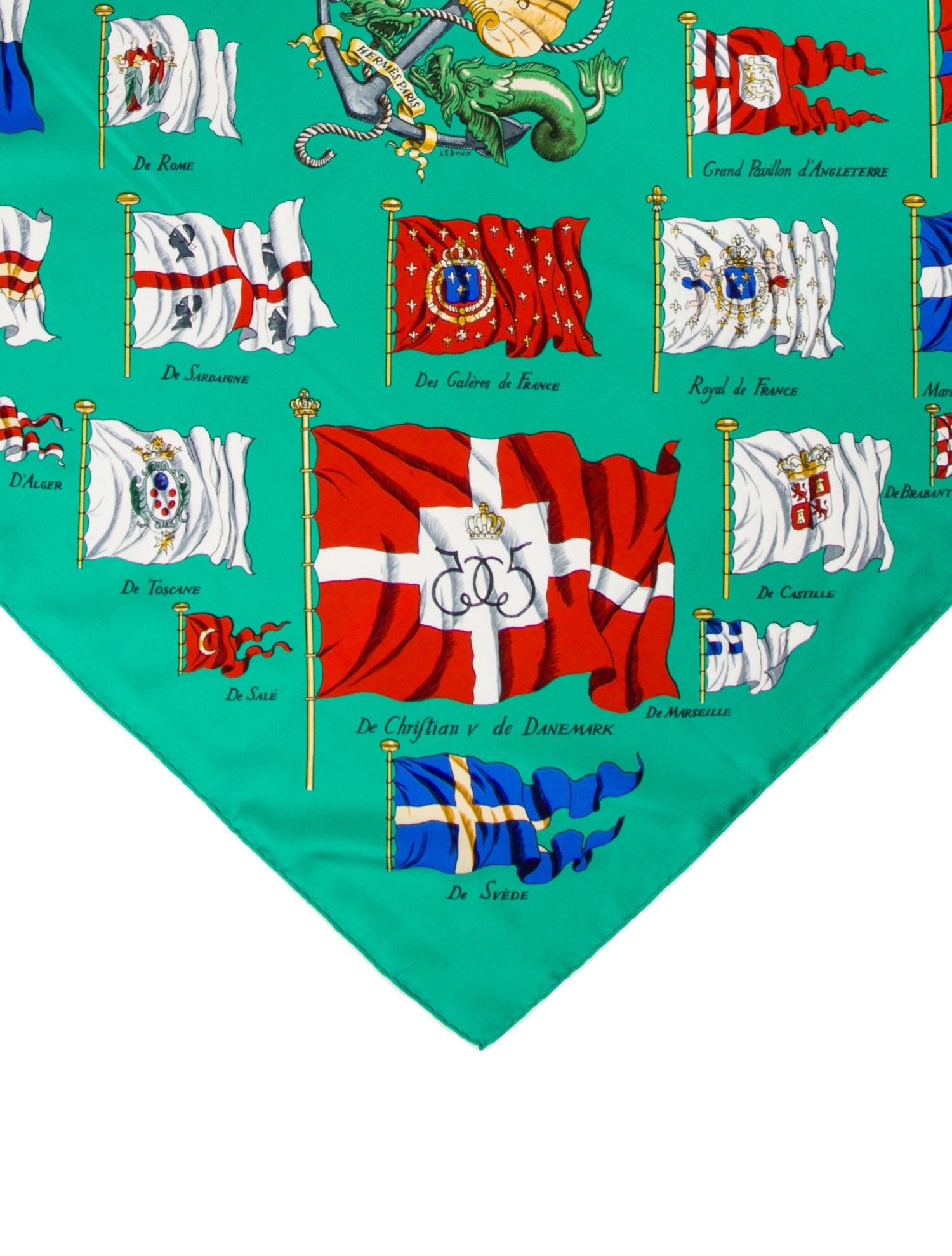 Hermès Pavois Silk Scarf