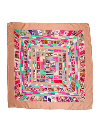 Hermès Correspondance Silk Scarf