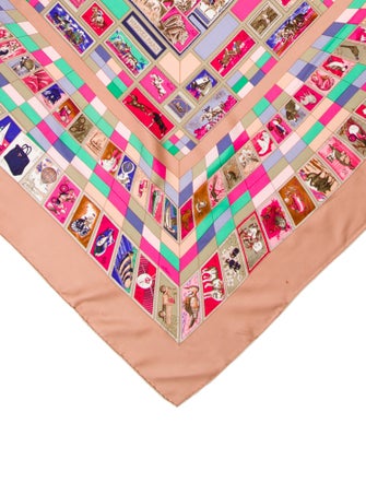 Hermès Correspondance Silk Scarf