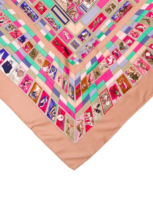 Hermès Correspondance Silk Scarf