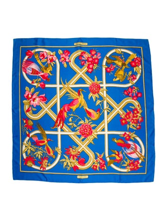Hermès Caraïbes Silk Scarf