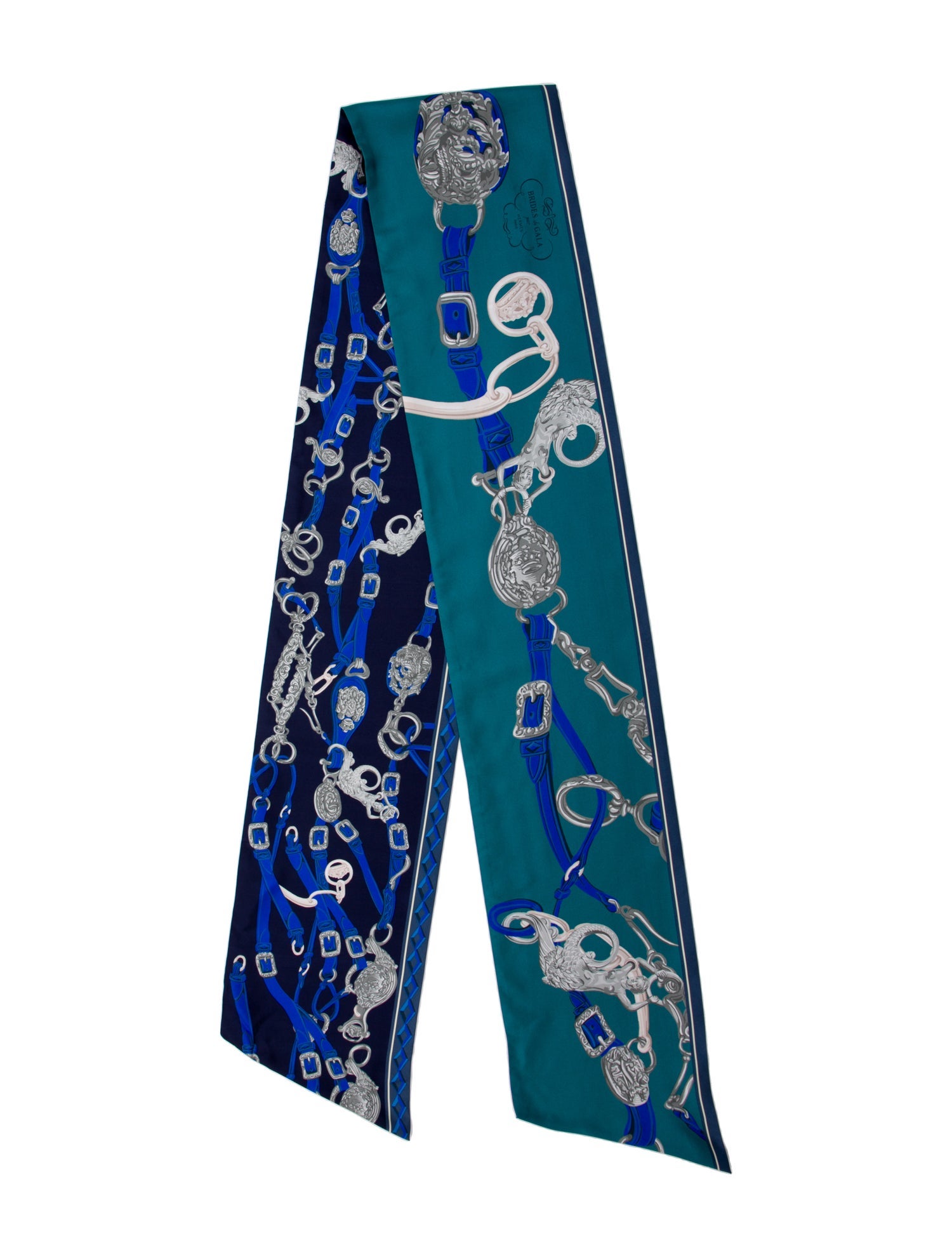 Hermès Brides de Gala Maxi Silk Twilly Scarf