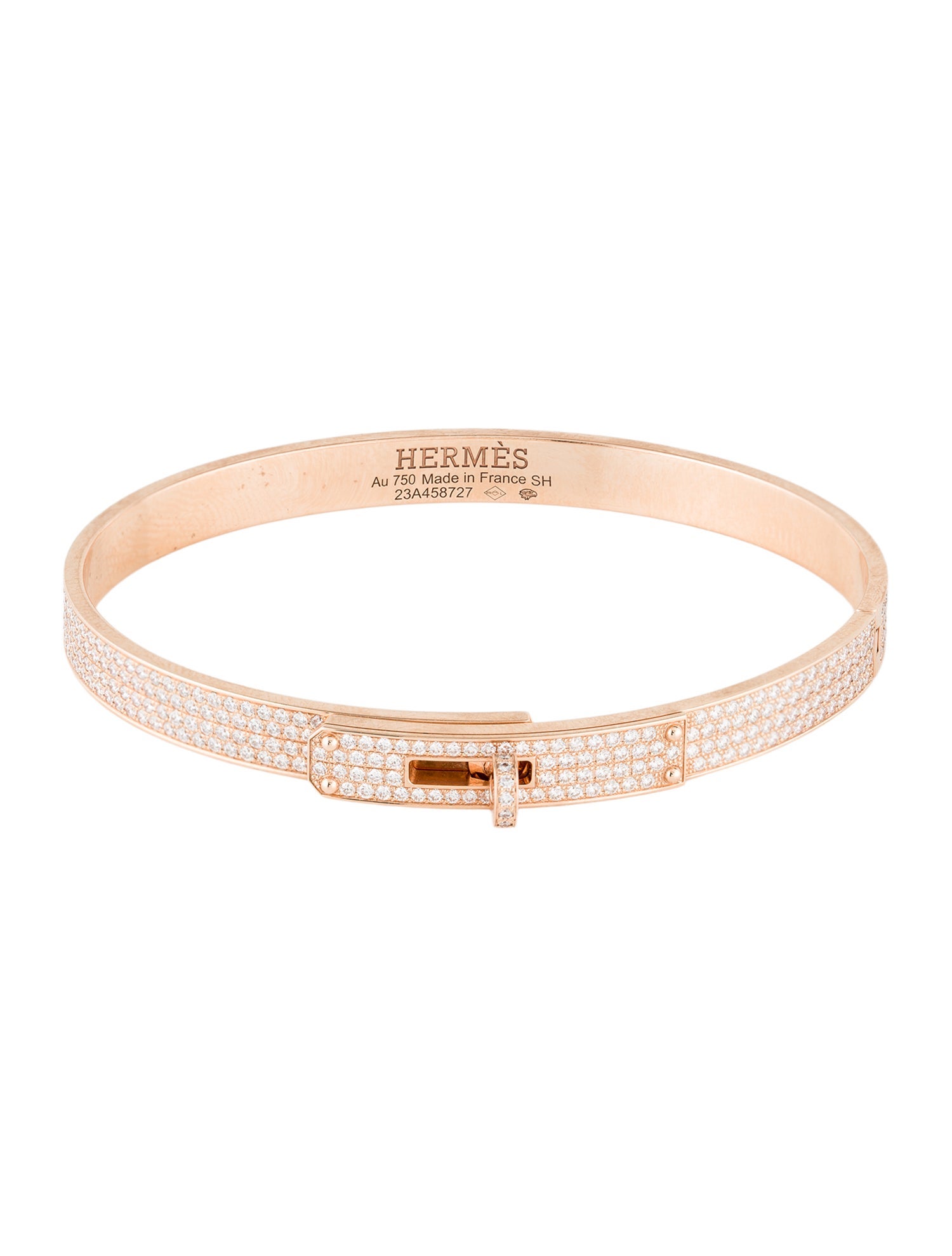 Hermès Diamond Kelly Bracelet, Small Model