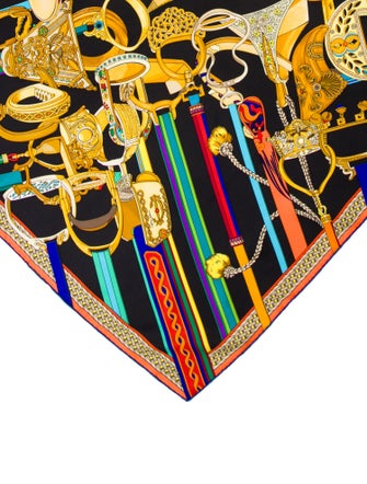 Hermès Concours d' Etriers Silk Scarf