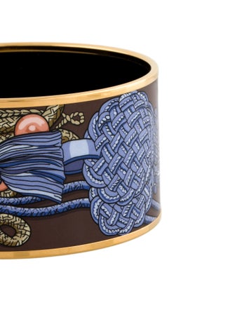 Hermès Enamel Extra Wide Bangle Bracelet