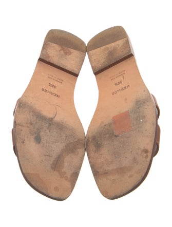 Hermès Oran Leather Slides