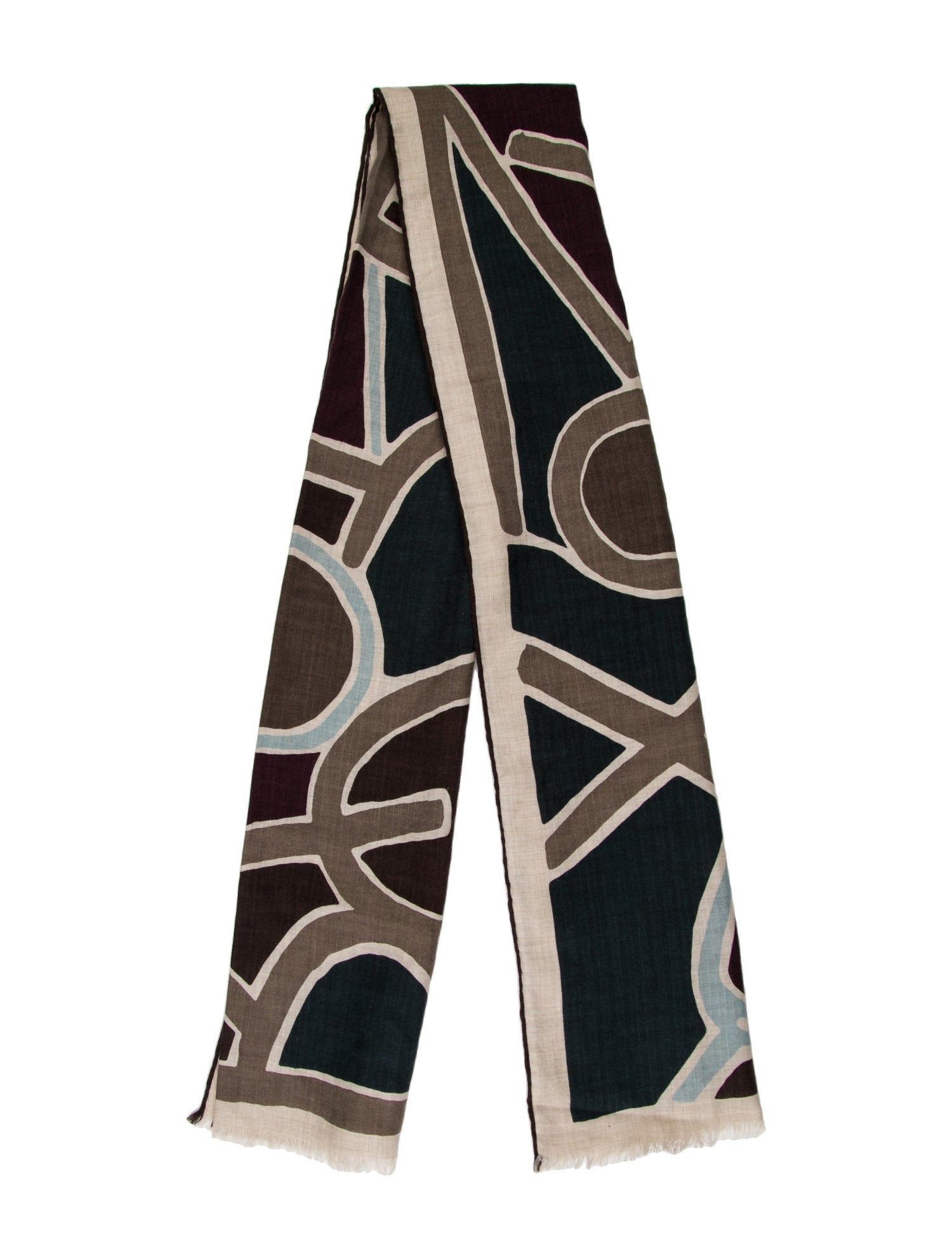 Hermès En Trace Cashmere Scarf