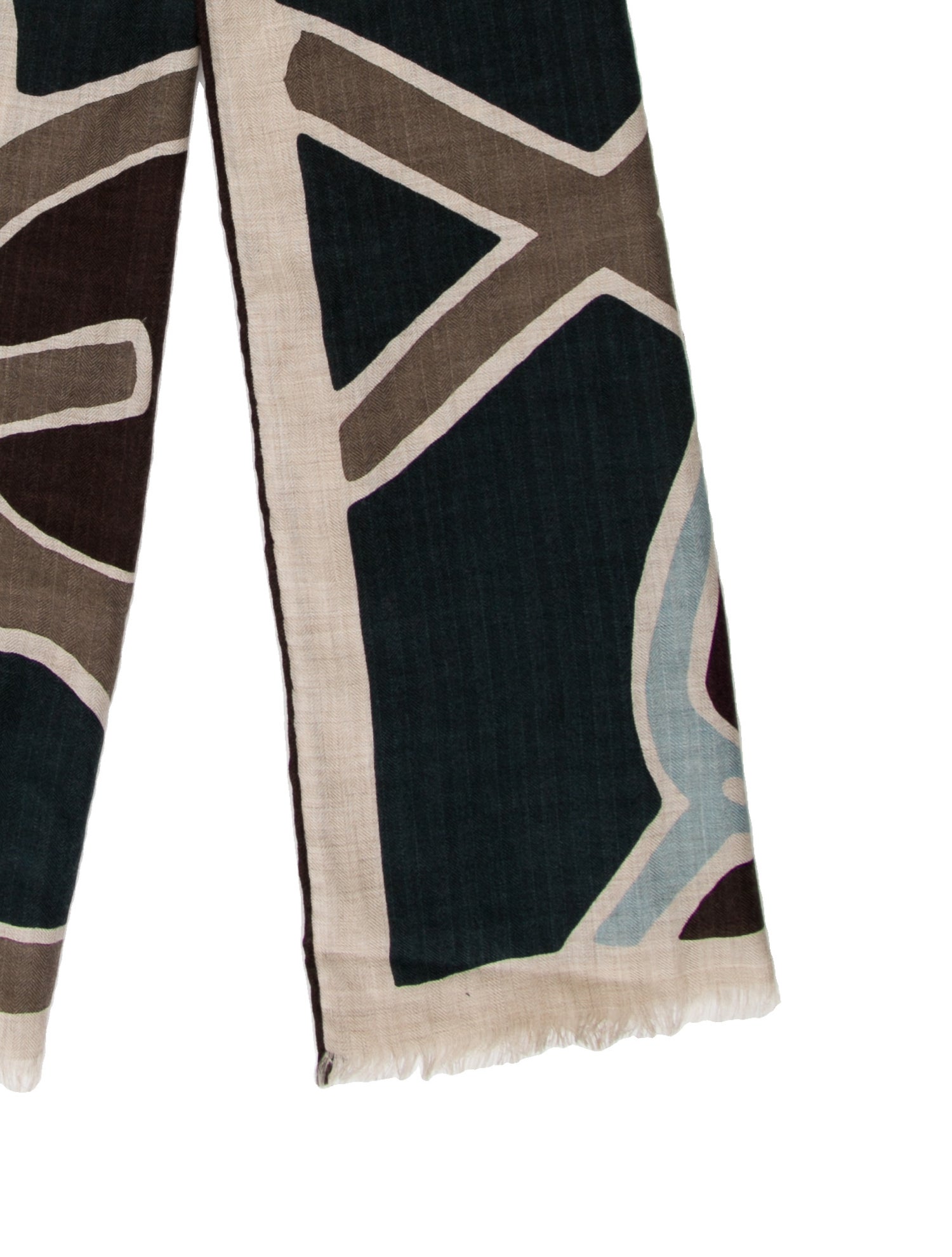 Hermès En Trace Cashmere Scarf