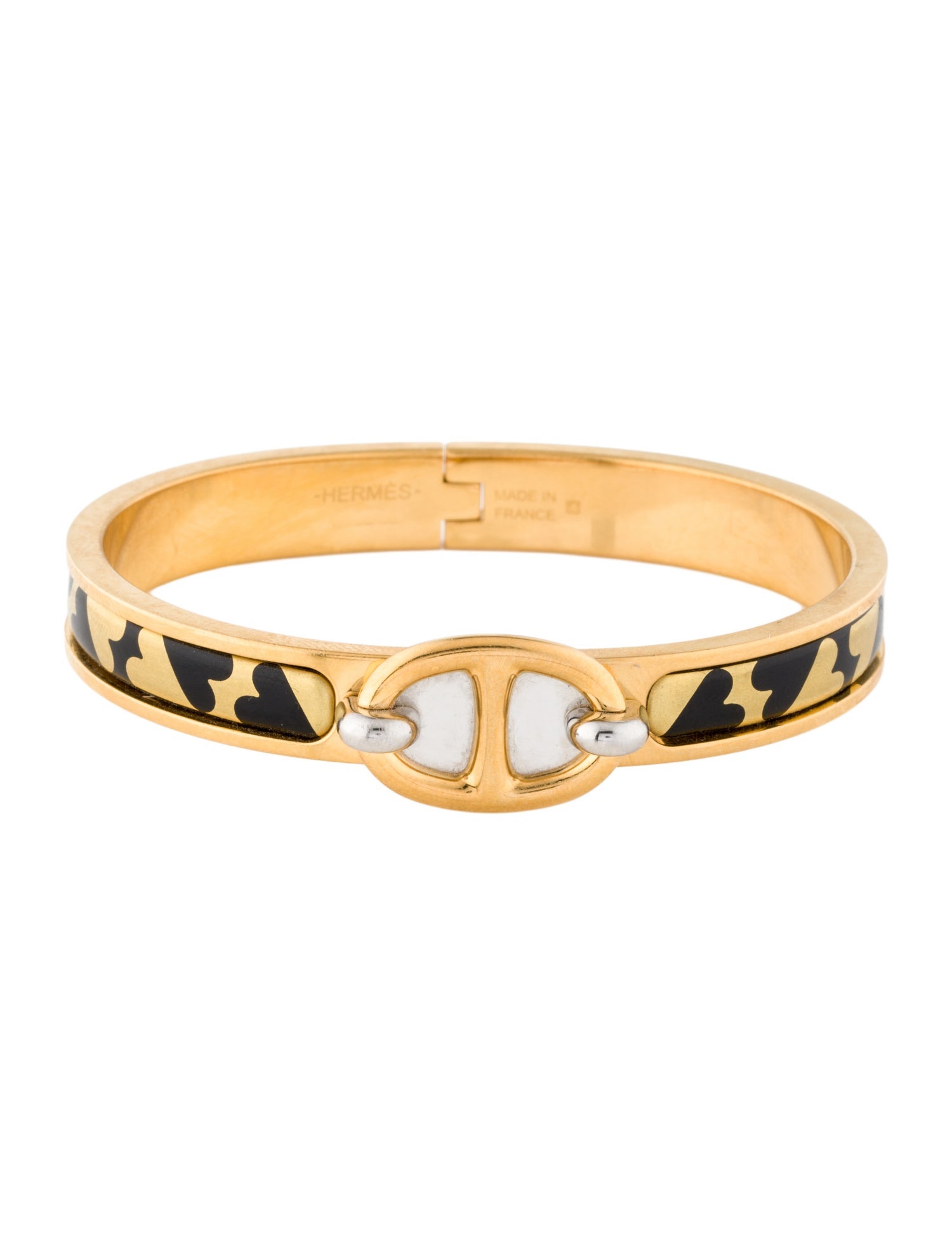 Hermès Mini Clic Chaine d'Ancre 'Cartes de Jouer' Bracelet