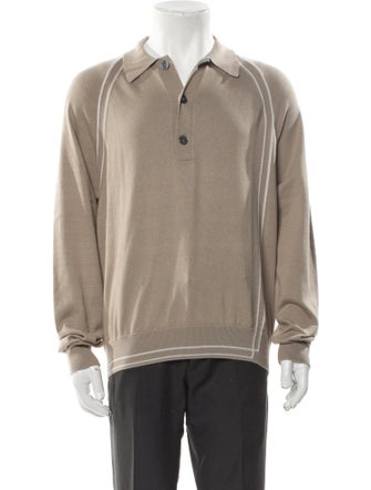 Hermès Collar Long Sleeve Polo Sweater