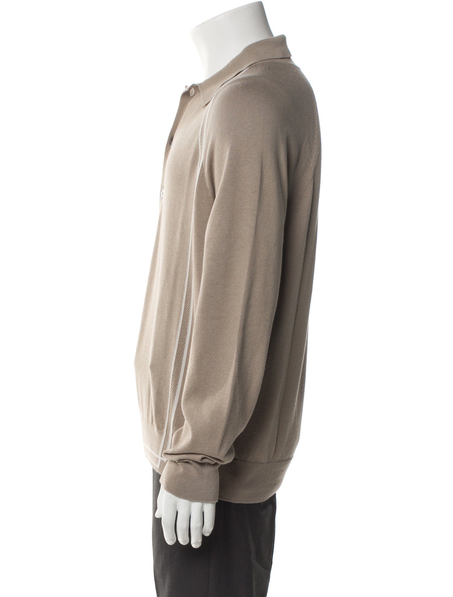 Hermès Collar Long Sleeve Polo Sweater