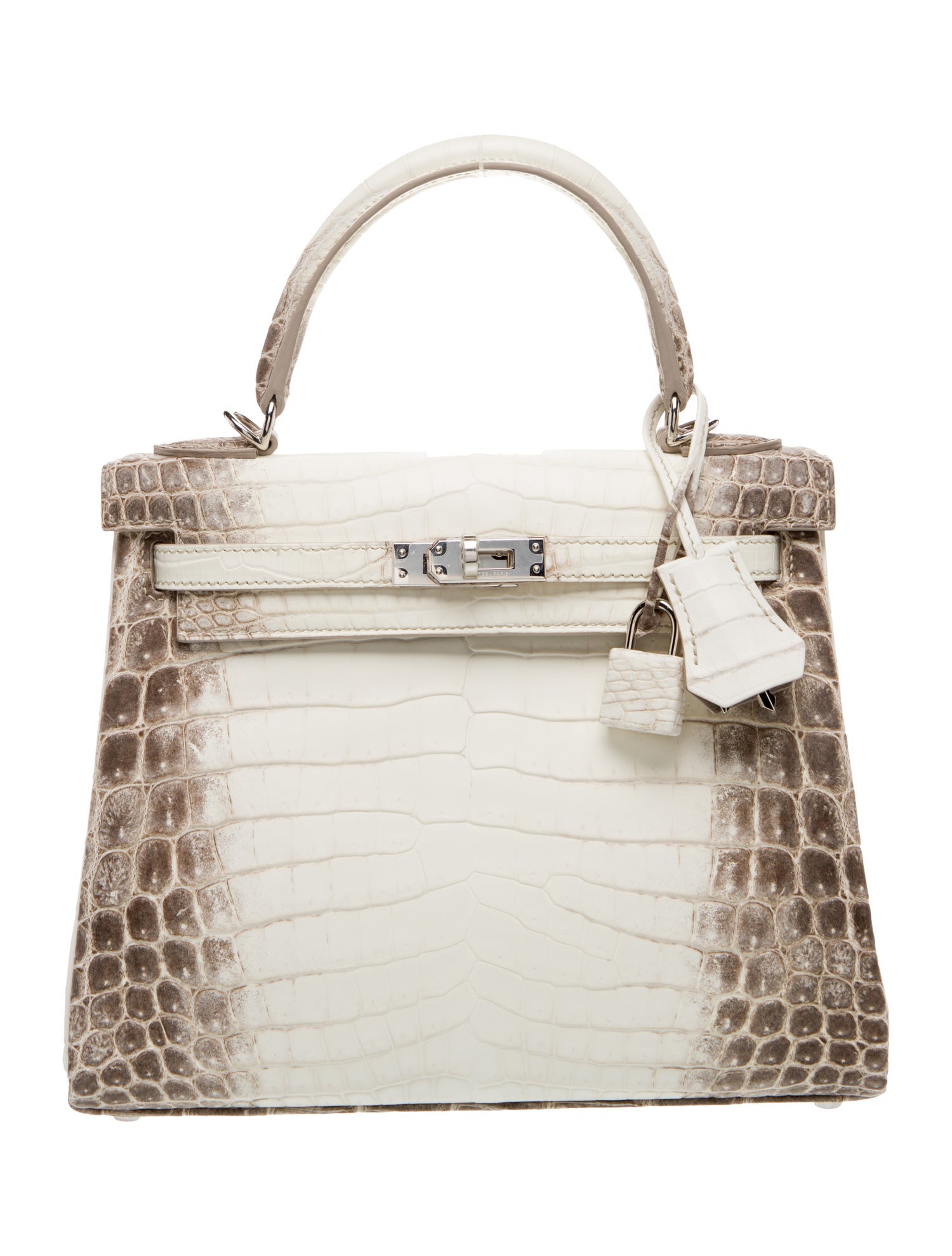 Hermès Matte Niloticus Crocodile Himalaya Kelly II Retourne 25