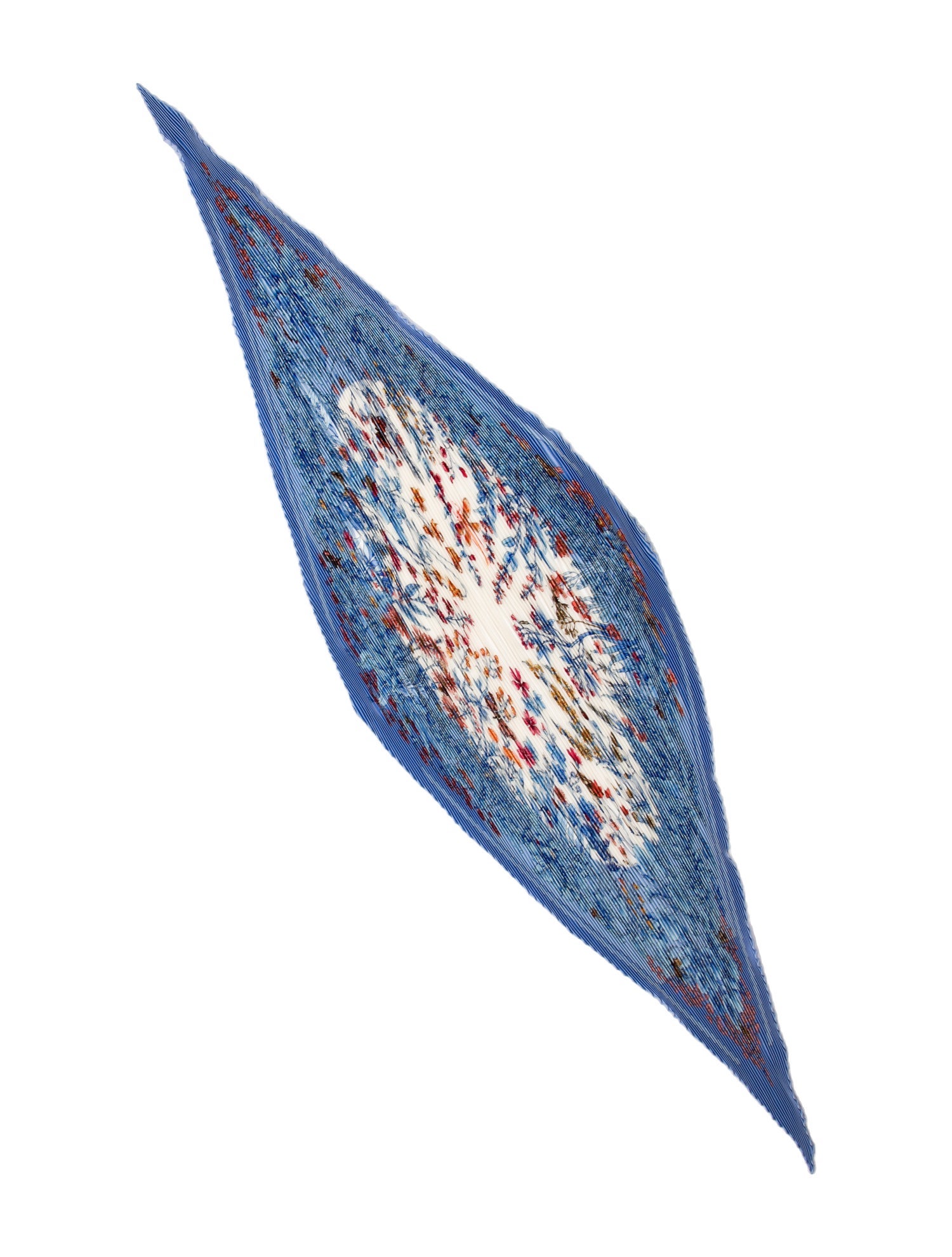 Hermès La Prairie Silk Plissé Scarf