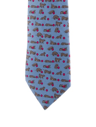 Hermès Silk Pattern Tie