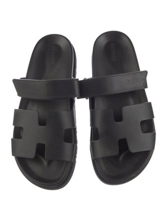 Hermès Chypre Leather Slides