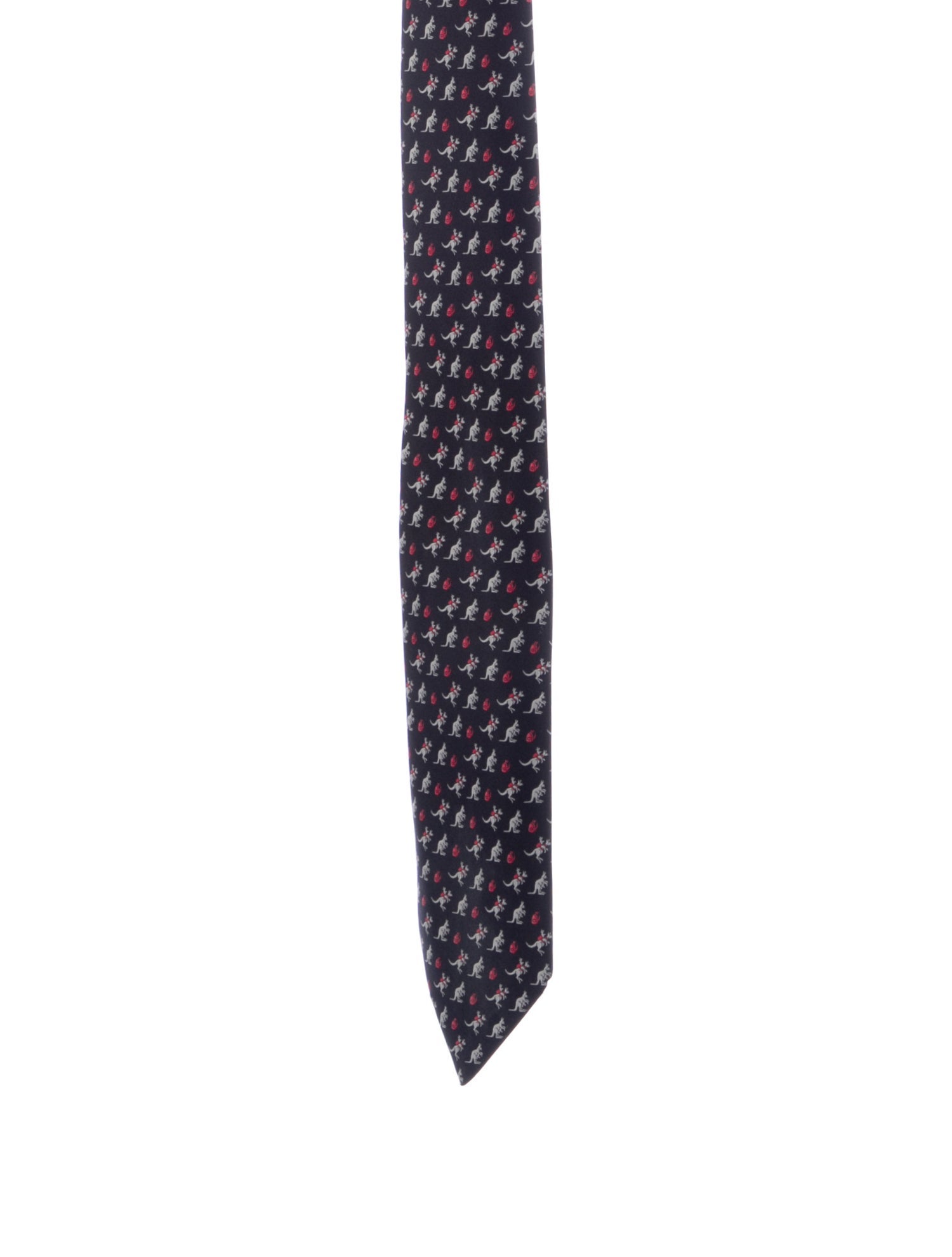 Hermès Silk Pattern Print Tie