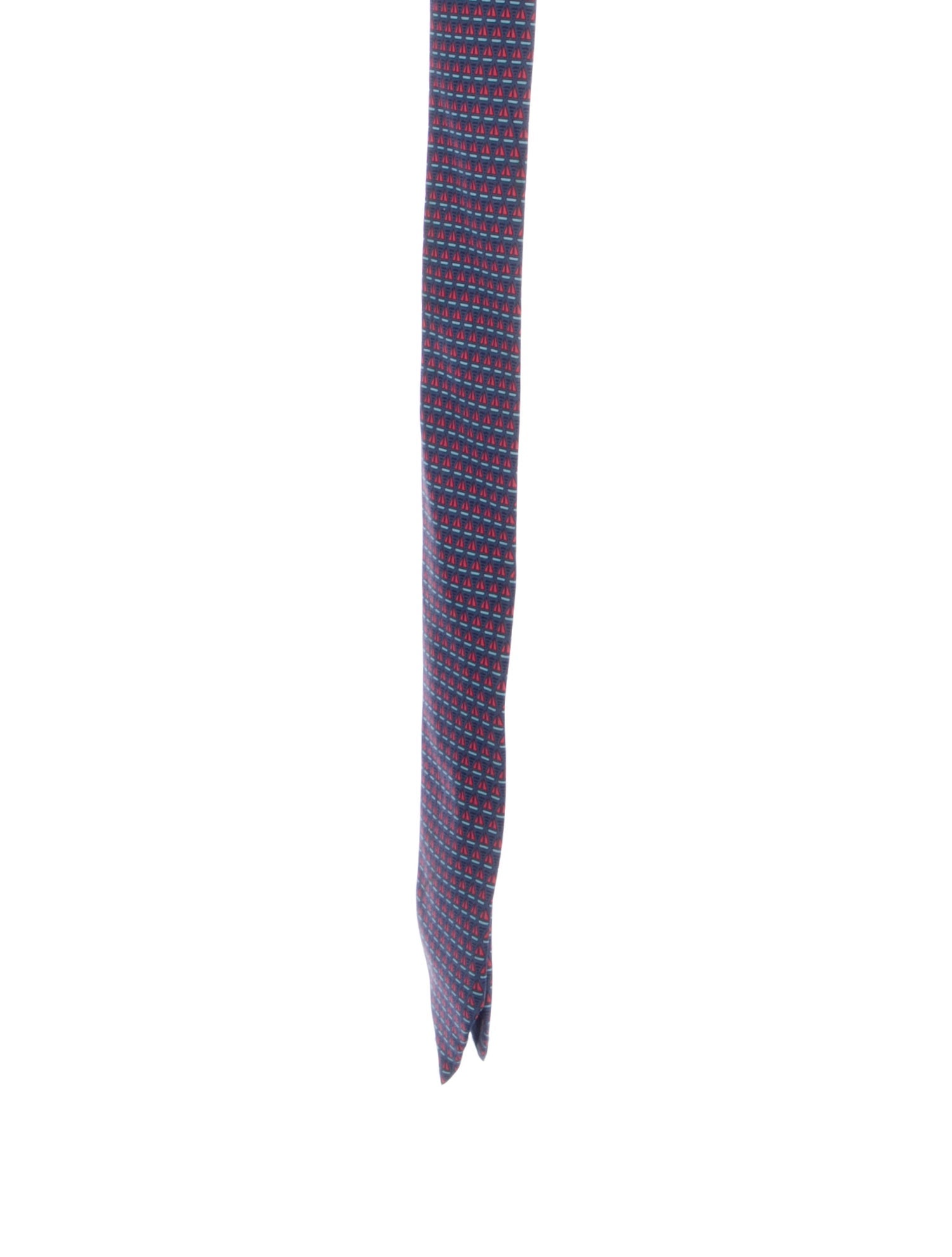 Hermès Silk Pattern Print Tie