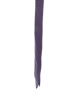 Hermès Silk Pattern Print Tie