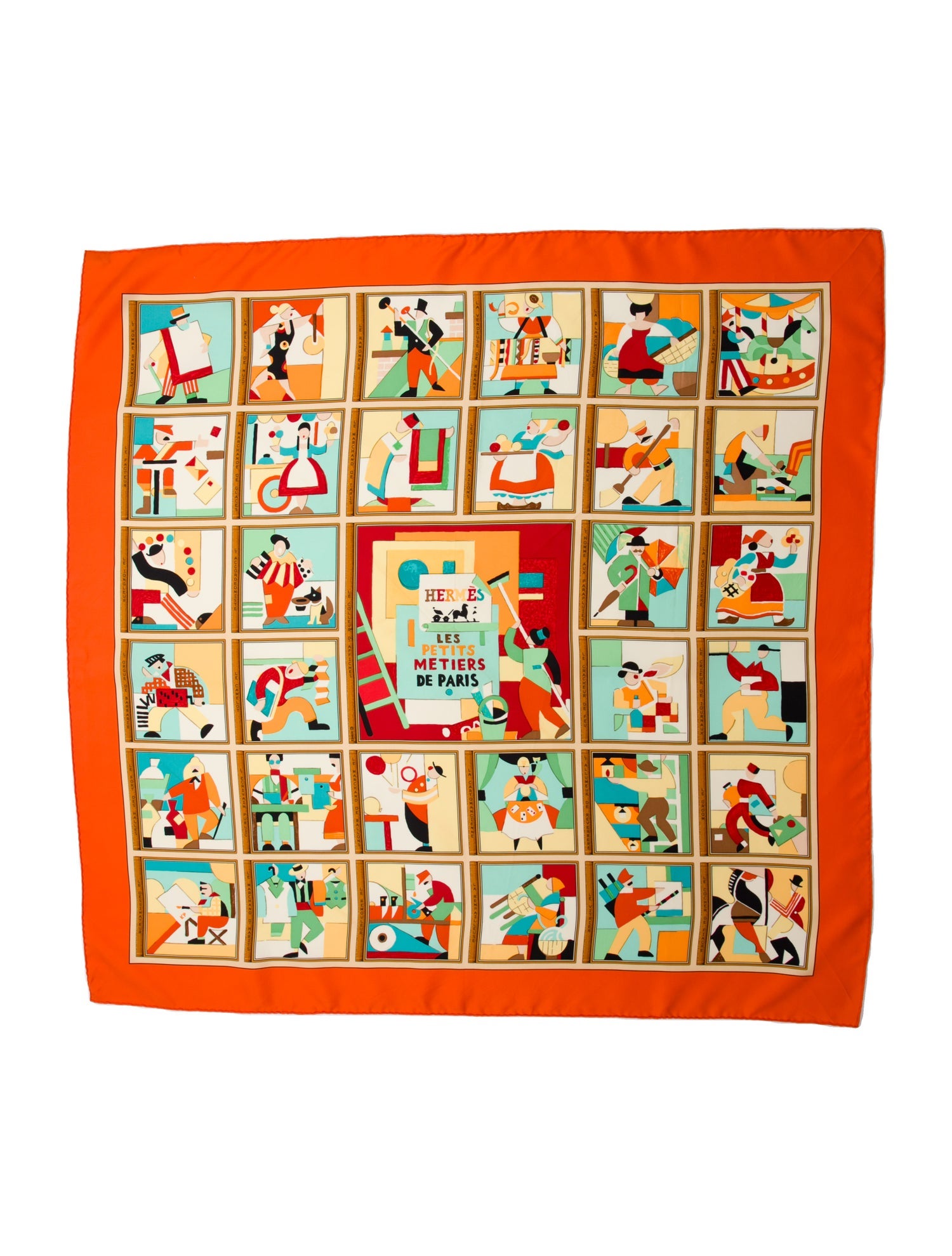 Hermès Les Petits Metiers de Paris Silk Scarf