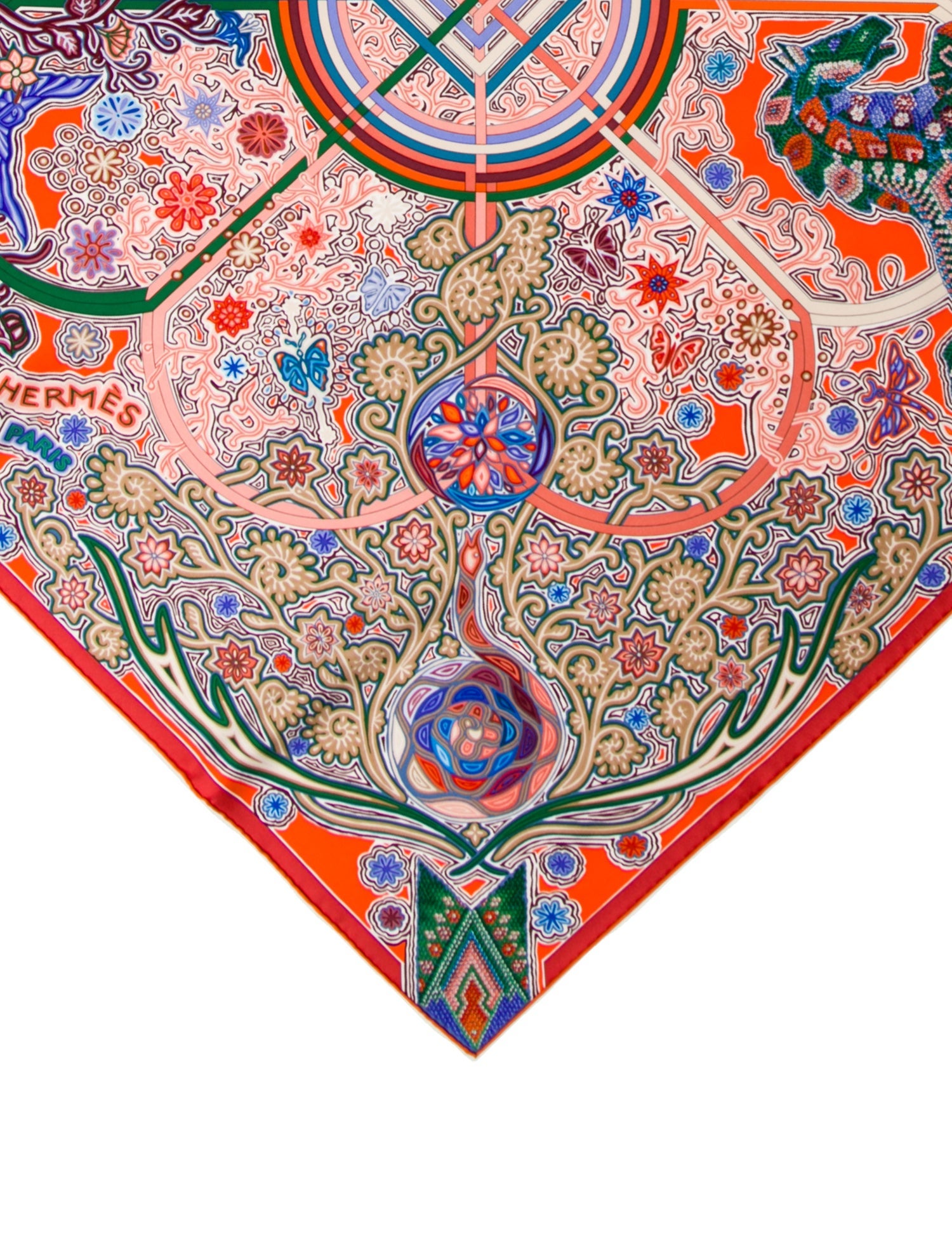 Hermès Arbre du Vent Silk Shawl