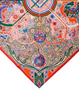 Hermès Arbre du Vent Silk Shawl