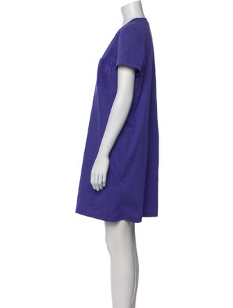 Hermès Crew Neck Mini Dress